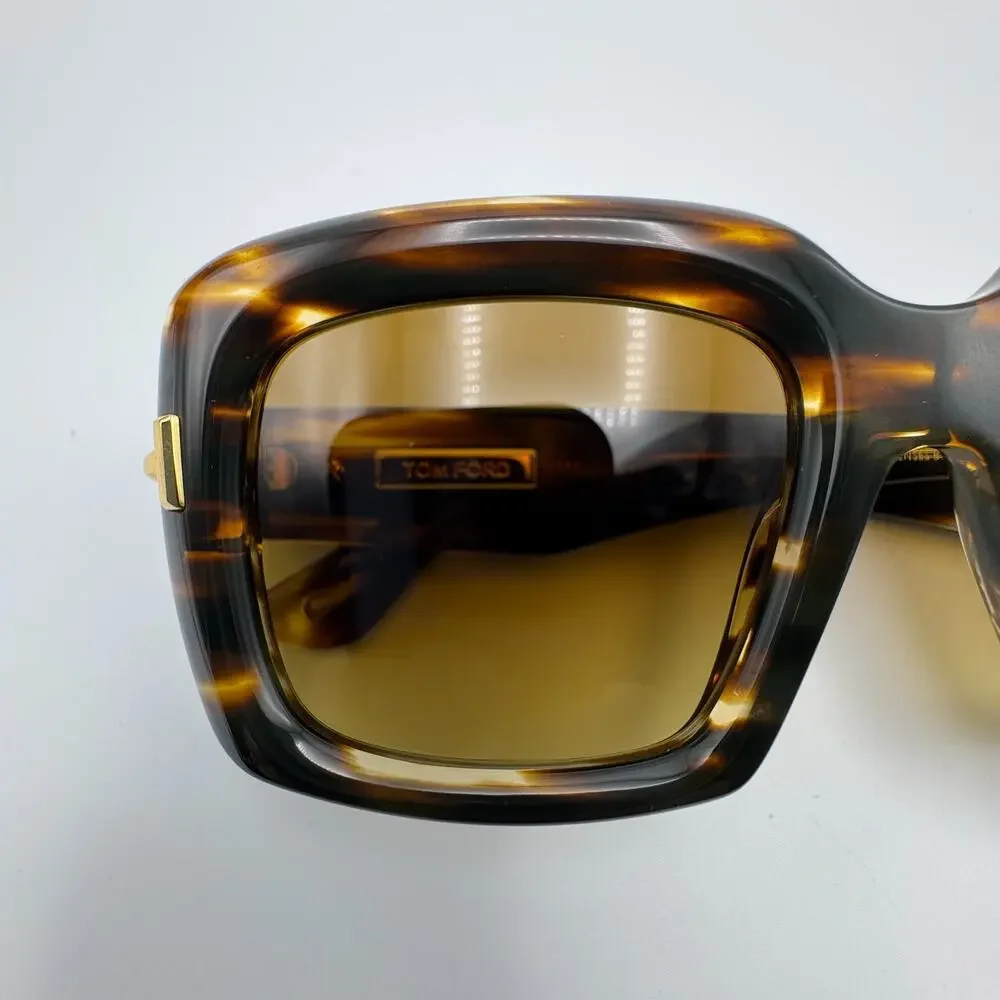 Tom Ford Sunglasses Icon TF1330 55F Havana Brown Frame Brown Gradient Lens 53mm